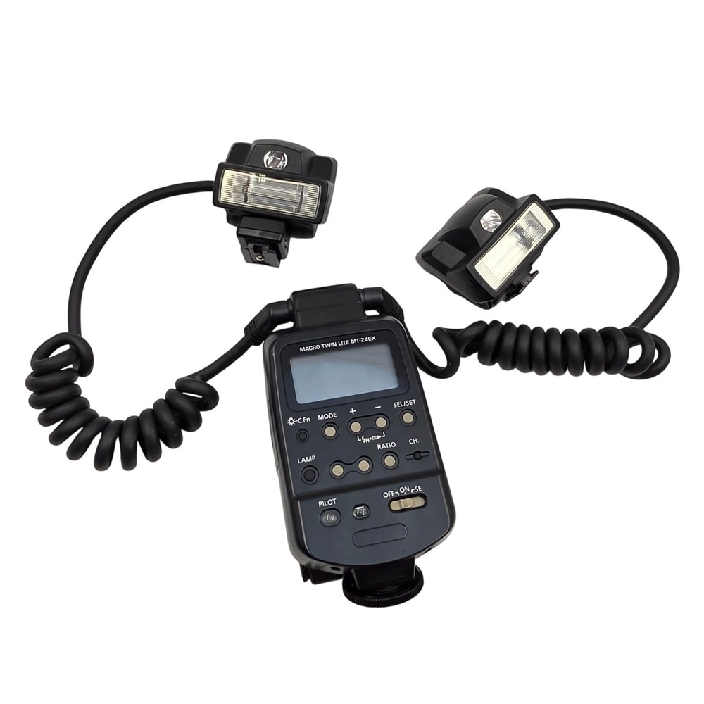 Canon Macro Twin Lite MT-24EX Digital SLR Camera Flash Made in Japan 004650 T3